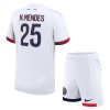 Maillot de Supporter Paris Saint-Germain Nuno Mendes 25 Extérieur 2024-25 Pour Enfant